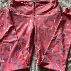 Feed me Fight me spandex athletic leggings